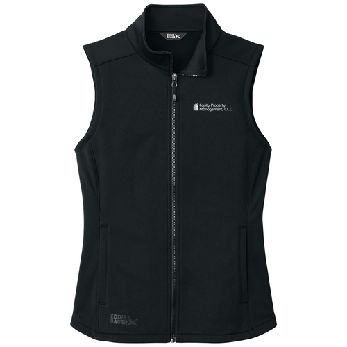 EPM Eddie Bauer Women’s Smooth Mid Layer Fleece Vest -- Black