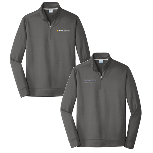 Port & Company Performance Fleece 1/4-Zip Pullover Sweatshirt -- Charcoal
