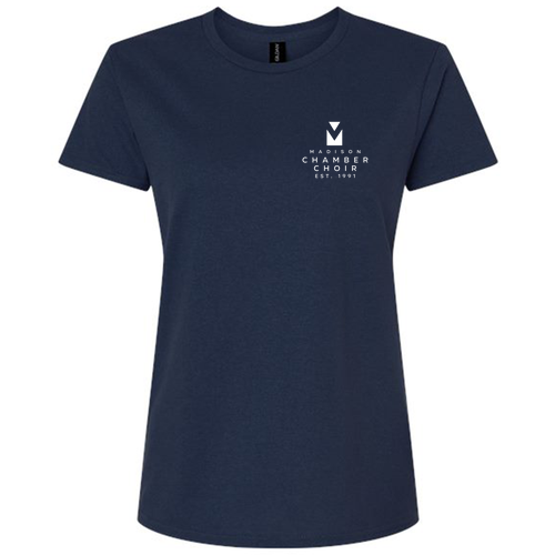 Gildan Ultra Cotton Ladies Basic T-Shirt -- Navy