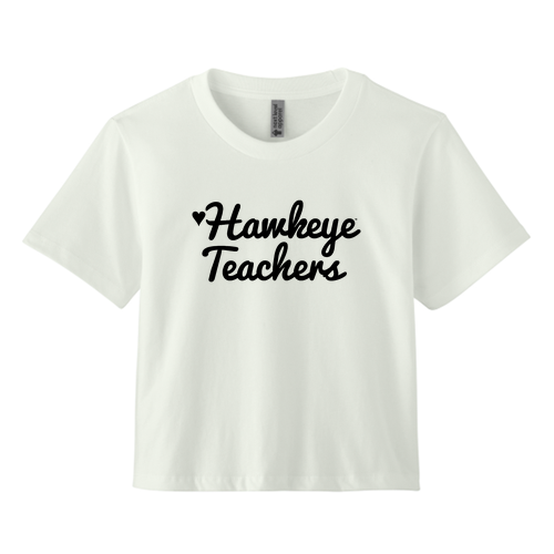 Hawkeye Teachers Next Level Apparel Women’s Heavyweight Boxy Tee -- Bone