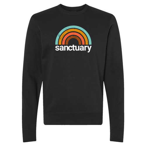J. America BTB Fleece Crew -- Black