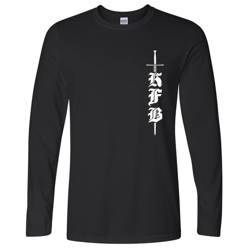Gildan Softstyle Ringspun Cotton Longsleeve Tee -- Black