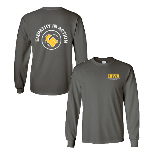 Gildan Heavy Cotton Longsleeve Basic T-Shirt -- Charcoal