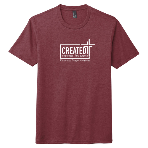 KGM Created District Triblend Tee -- Maroon Frost