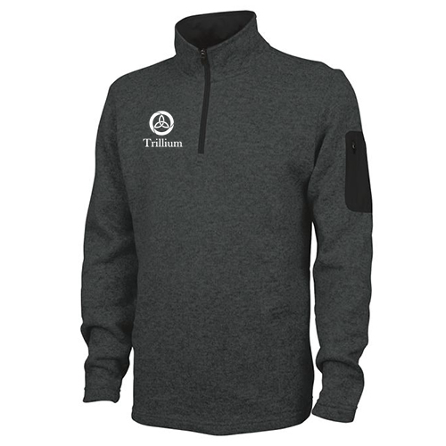 Charles River Mens Heathered Fleece Pullover -- Charcoal Heather
