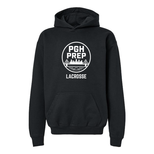 Youth Softstyle Midweight Fleece Hooded Sweatshirt -- Black