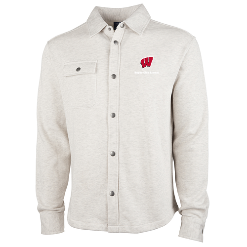 Charles River Hyannis Snap Shacket -- Oatmeal Heather