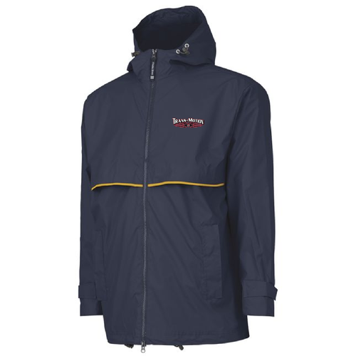 Charles River New England Rain Jacket -- Navy / Yellow