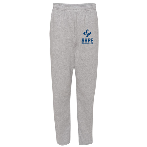 Jerzees Open Bottom Sweatpants w. Pockets -- Athletic Heather