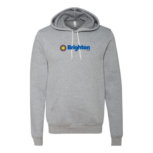 Brighton Logo 1 Full color -- Pullover Hooded Sweatshirt Athletic Heather