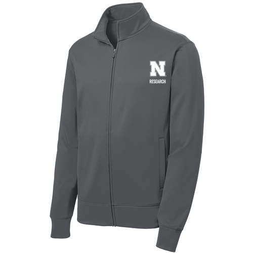 Ladies Sport Tek Sport Wick Fleece Full Zip Jacket -- Dark Smoke Grey