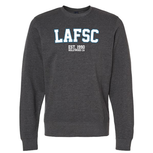 J. America BTB Fleece Crew -- Charcoal Heather