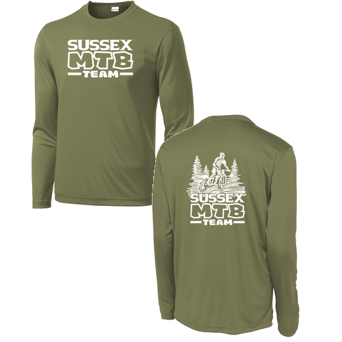 Sport Tek Long Sleeve Competitor -- Olive Drab Green