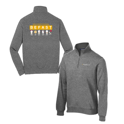 Sport Tek Quarter Zip Sweatshirt -- Vintage Heather