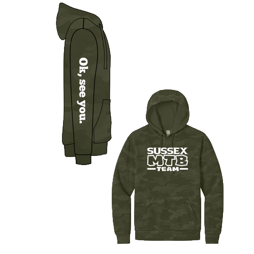District Wash Camo Fleece Hoodie -- Olive Drab Green
