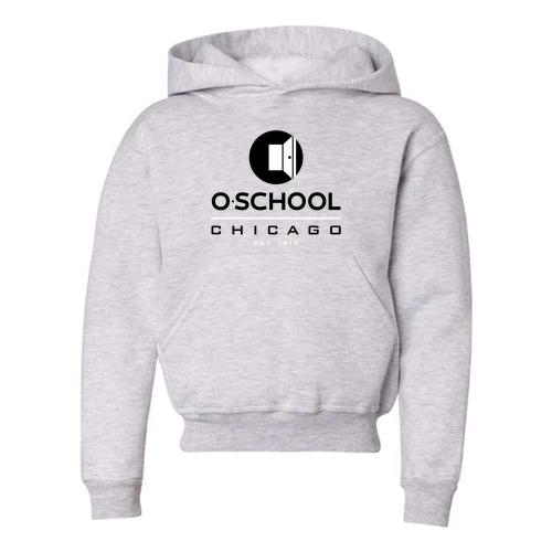 Port and Company YOUTH Pullover Hooded Sweatshirt -- Ash