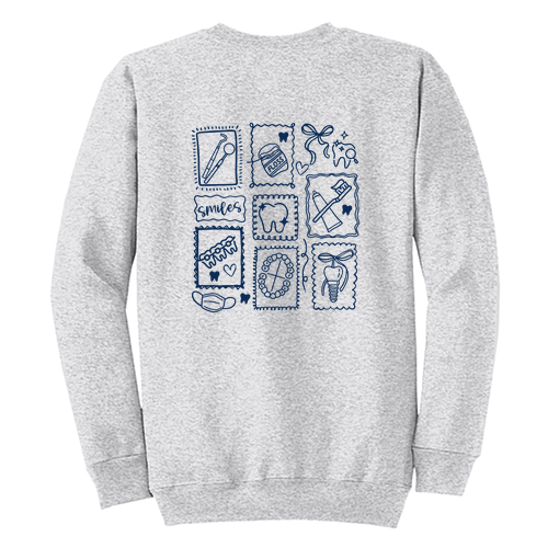 Port and Company Classic Crewneck Sweatshirt -- Ash