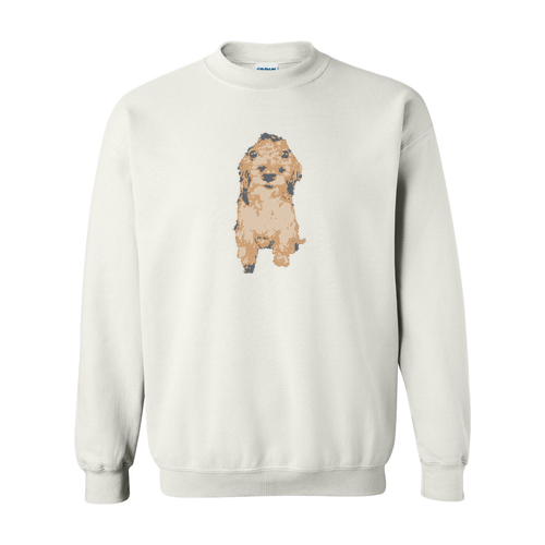 Gildan Heavy Blend Crew Neck White Sweatshirt