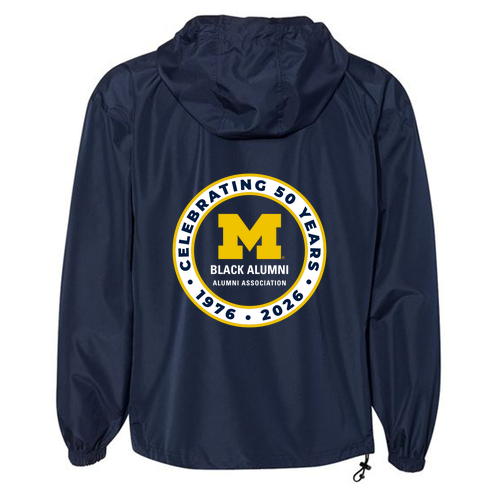 Champion Hooded Packable Half-Zip Jacket -- Navy