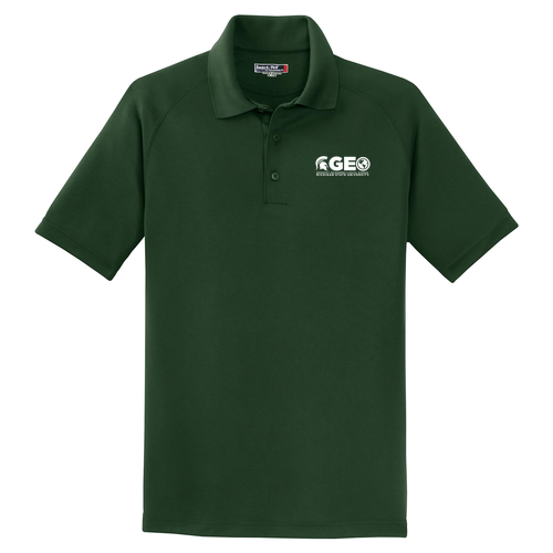 Sport-Tek Dry Zone Raglan Polo -- Forest Green