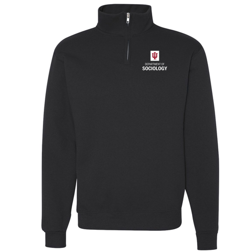 Jerzees 9.3 Oz 50/50 Nublend Quarter Zip Sweatshirt Adult -- Black