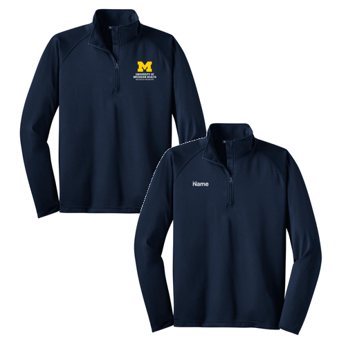 Sport Tek Sport Wick Stretch Half Zip Pullover -- True Navy