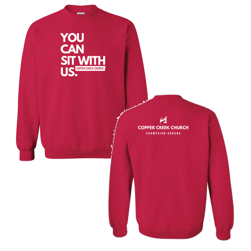 Gildan Heavy Blend Crew Neck Sweatshirt -- Cherry Red