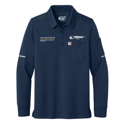 Carhartt FLD & RSCU Long Sleeve Polo -- Dark Navy