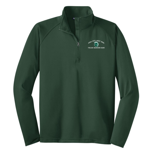 Sport Tek Sport Wick Stretch Half Zip Pullover -- Forest Green