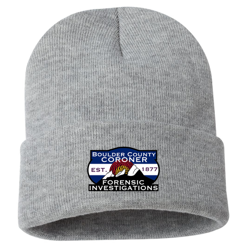 Sportsman Solid 12" Cuffed Beanie -- Heather Gray
