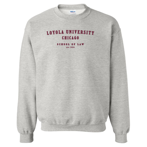 School Of Law Crewneck Sweatshirt -- Ash