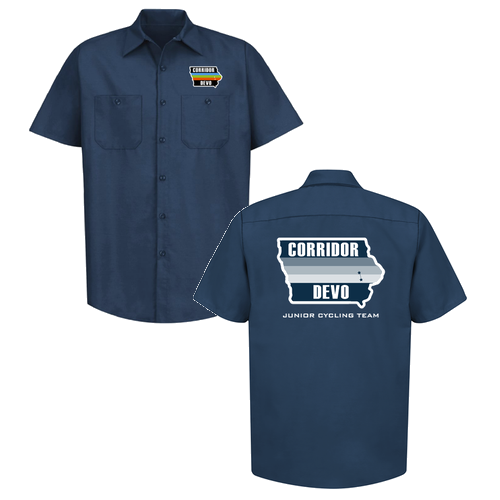 Red Kap Industrial Short Sleeve Work Shirt -- Navy