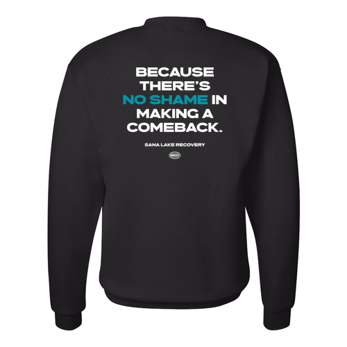 Hanes EcoSmart Crewneck Sweatshirt -- Black