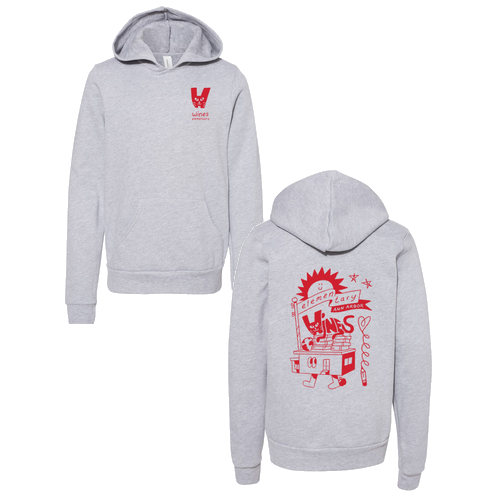 Youth Bella Canvas Soft Sponge Fleece Hooded Sweatshirt -- Athletic Heather