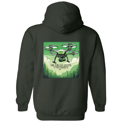 Heavy Blend Hooded Sweatshirt -- Forest Green
