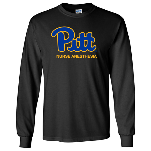 Gildan Ultra Cotton Longsleeve Basic T-Shirt -- Black