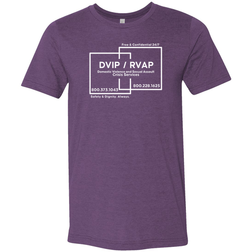Bella Canvas Unisex Heather CVC T-Shirt -- Heather Team Purple