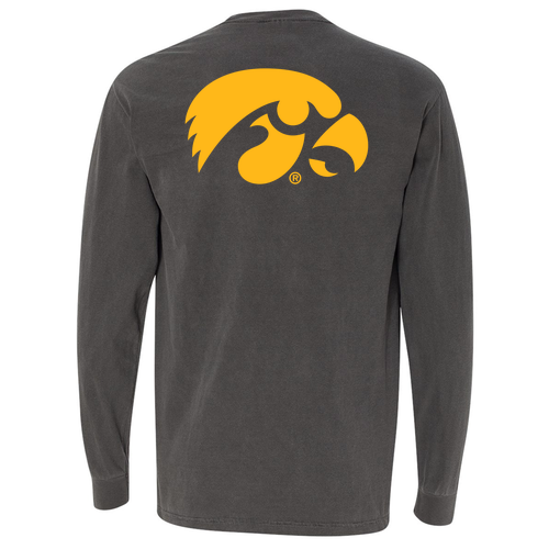 Comfort Colors Adult Long Sleeve Pocket Tee -- Pepper