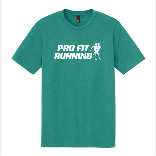 District Made Mens Perfect Tri Crew Tee -- Eucalyptus Blue