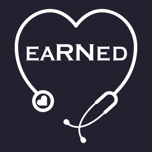 "Earned" Bella Canvas Triblend Short Sleeve T-Shirt -- Navy Solid Triblend