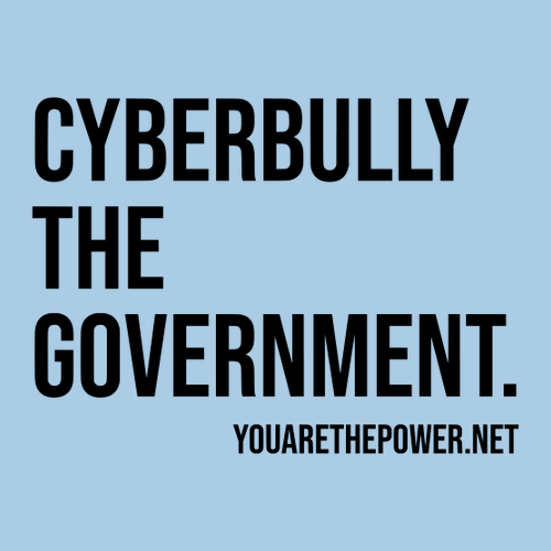 Cyberbully The Government Short Sleeve Tee -- Light Blue