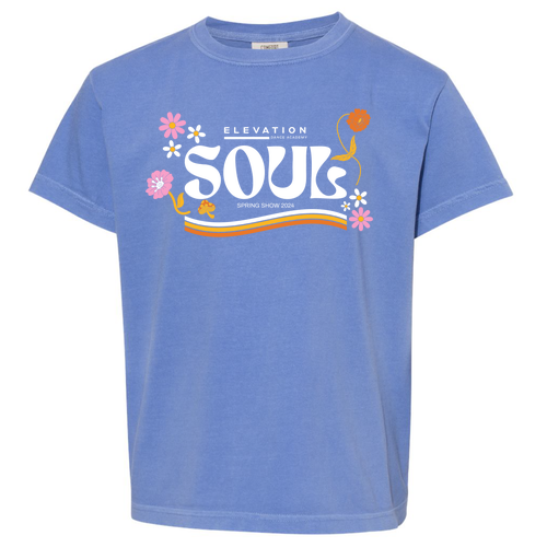Comfort Colors Youth Tee -- Flo Blue