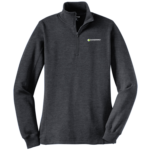 Women's Sport Tek Quarter Zip Sweatshirt -- Graphite Heather