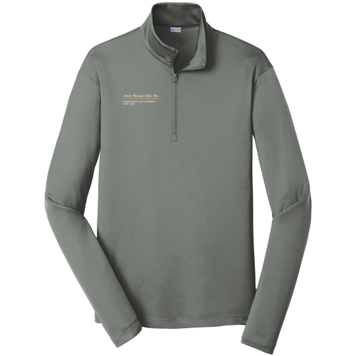 Sport-Tek PosiCharge Competitor Quarter Zip Pullover -- Grey Concrete