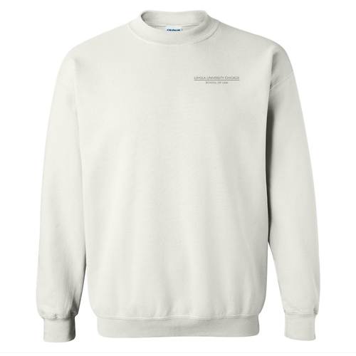 Corboy Law Center Crewneck Sweatshirt -- White