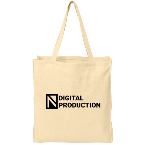 Digital Production Port and Company Over The Shoulder Grocery Tote -- Natural