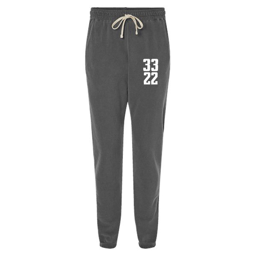 Garment-Dyed Lightweight Fleece Sweatpants -- Pepper