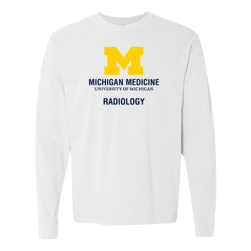 Mens/Unisex Comfort Colors Ring Spun Long Sleeve Tee -- White
