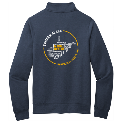 Port and Company Core Fleece Cadet Full-Zip Sweatshirt -- Navy