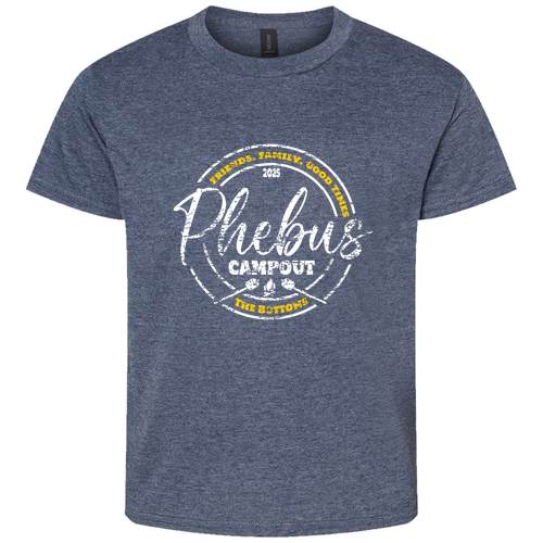 Gildan Youth Softstyle T-Shirt -- Heather Navy